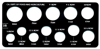 The Row Size Chart